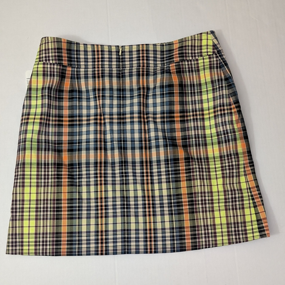 Akris punto Madras Check Mini-Skirt Women's Size 12 - Picture 6 of 8